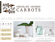 Tablet Screenshot of chocolatecoveredcarrots.com